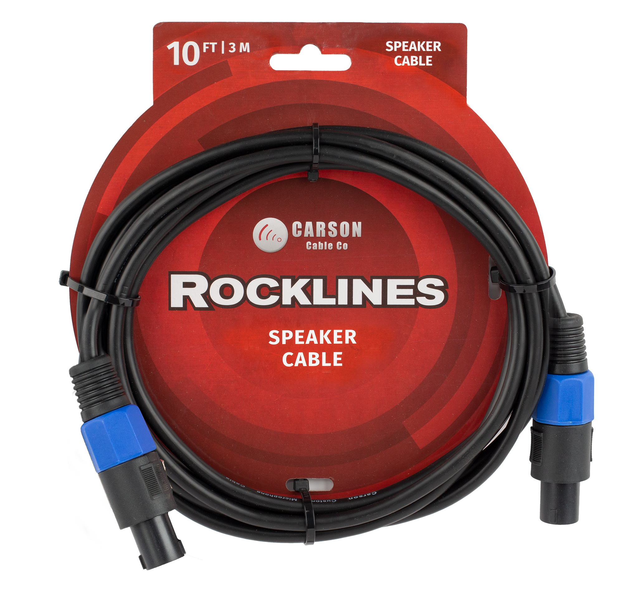 Carson | RSN10 | 10 ft Speaker Cable | Black Carson | RSN10 | 10 ft Speaker Cable | Black